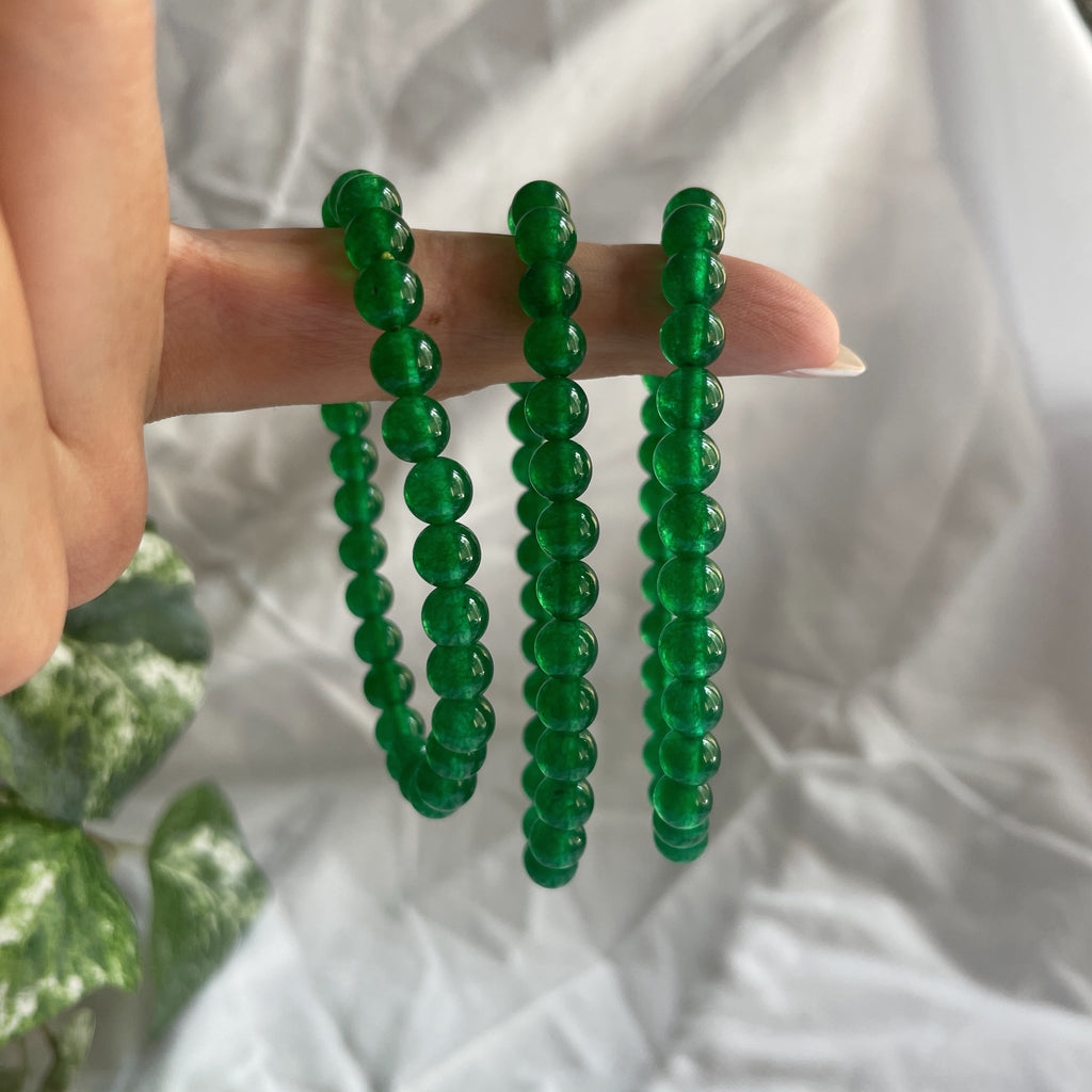 Malaysian Jade Bracelet Crystals and Pearls Australia