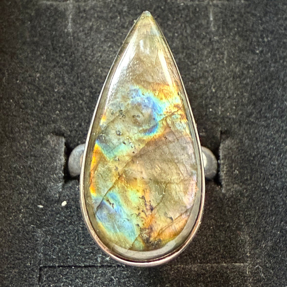 Labradorite | Sterling Silver Ring | Size 6.75 aka N
