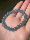 Lemurian Aquatine | Blue Onyx | 7mm | Bead Bracelets