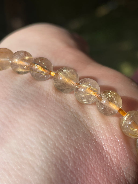 Golden Rutile | High Grade | 5mm | Bead Bracelets