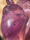 Rose Carving | Bahia Amethyst | Hollandite Inclusions