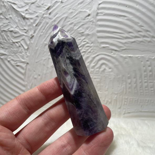 Chevron Amethyst with Smoky Quartz | Generator