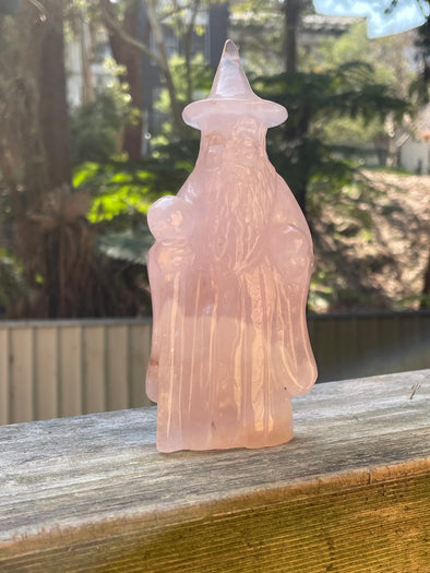 Wizard Carving | Rose Quartz | Perfectly Imperfect