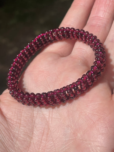 Garnet | Ladder | 3mm | Bead Bracelets