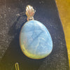 Blue Peruvian Opal | Sterling Silver Pendant