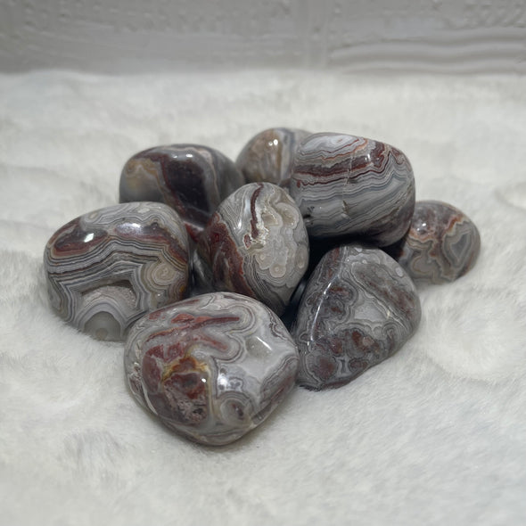 Mexican Lace Agate Tumblestones High Grade