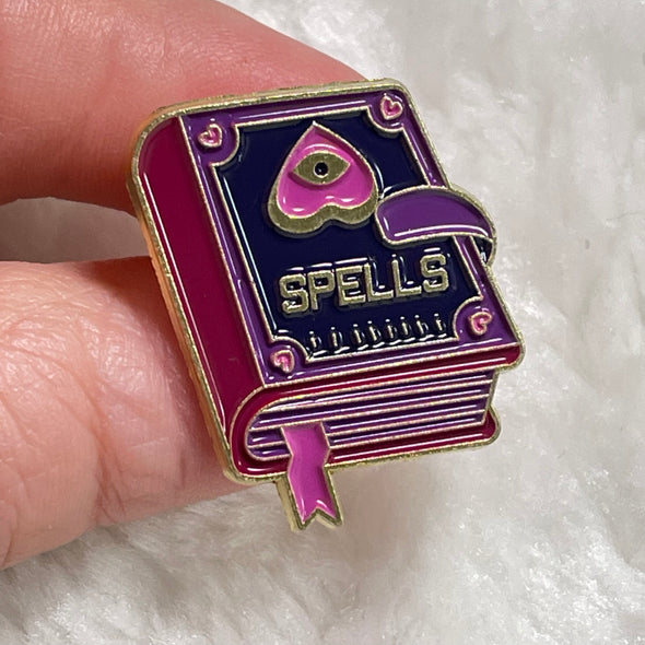 Spells Enamel Pin | Pink Purple