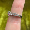 Pink Sapphire | Sterling Silver Ring | Adjustable size