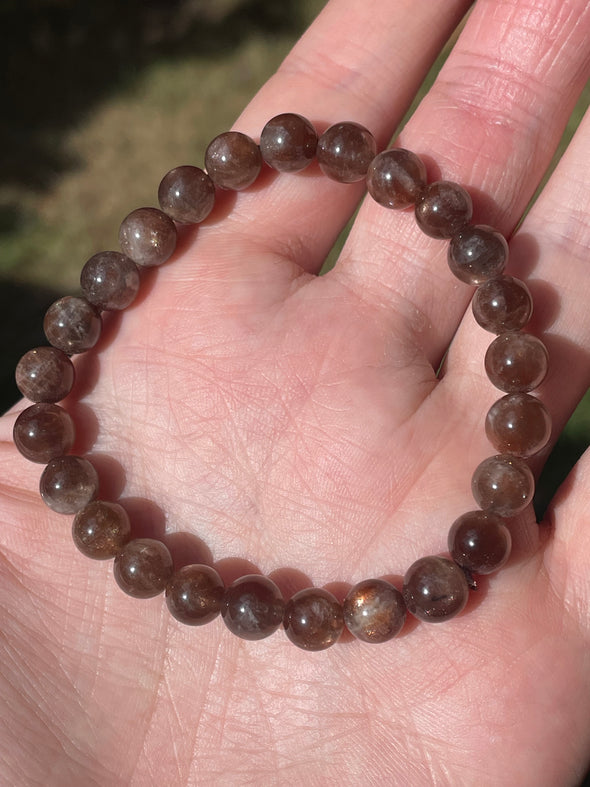 Purple Haze Sunstone| Round | 6mm | Bead Bracelets