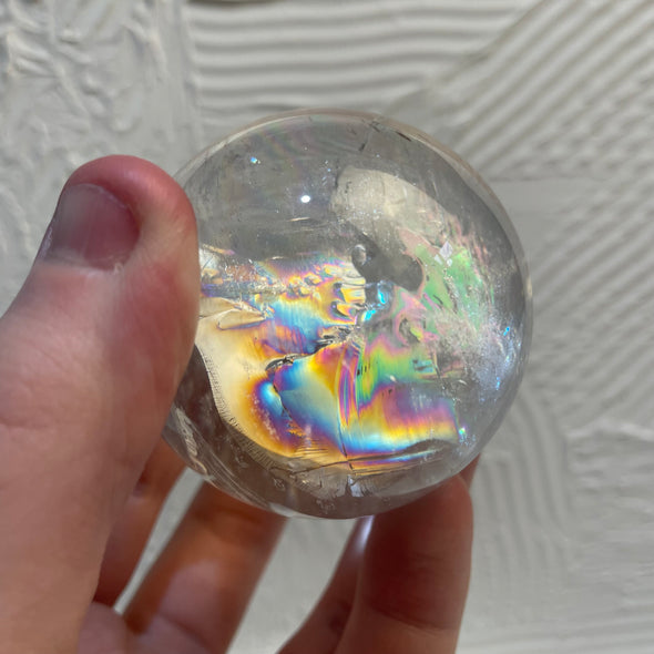 Clear Quartz Sphere | Rainbows