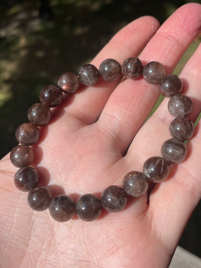 Purple Haze Sunstone| Round | 7-8mm | Bead Bracelets