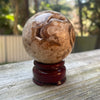 Amber Calcite | Sphere | Patterns