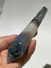 Moss Agate Wand