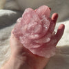 Rose Quartz|Handcarved|one of a kind|Rose