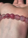 Gem Rhodonite in Quartz | High Grade | 7-8mm | Bead Bracelets