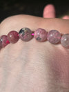 Rhodonite in Quartz | 8mm | Bead Bracelets