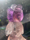 Rose Carving | Bahia Amethyst | Hollandite Inclusions