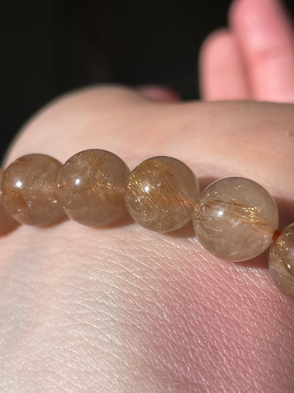 Golden Rutile | Chunky | 7-8mm | Bead Bracelets