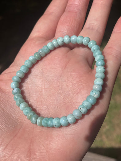 Larimar | High Grade | 7mm | Bead Bracelets