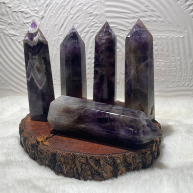 Chevron Amethyst with Smoky Quartz | Generator