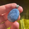 Blue Peruvian Opal | Sterling Silver Pendant