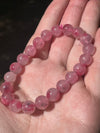 Gem Rhodonite in Quartz | High Grade | 7-8mm | Bead Bracelets