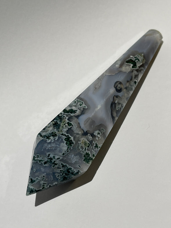 Moss Agate Wand