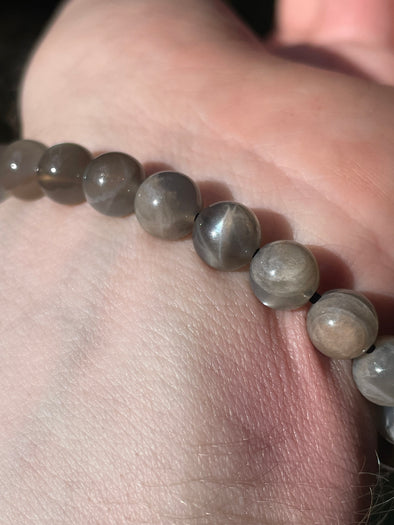 Silver Moonstone| Round | 6mm | Bead Bracelets