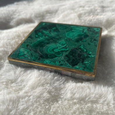 Inlaid Malachite | Coaster