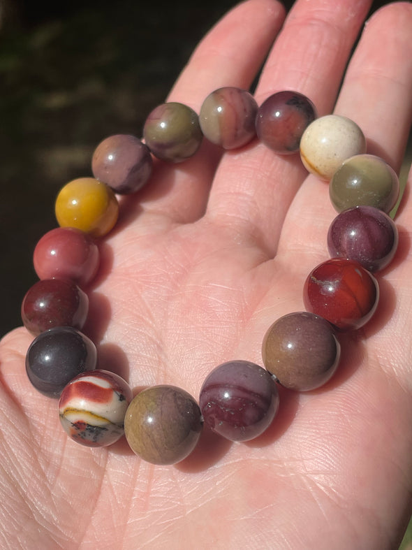 Mookaite | High Grade | 12mm | Bead Bracelets