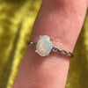 Ethiopian Opal | Sterling Silver Ring | Adjustable size