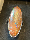 Boulder Opal | Sterling Silver Ring | Size 9.5 aka T