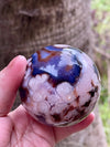 Purple Chalcedony & Sakura Agate Sphere | Rare | High Grade