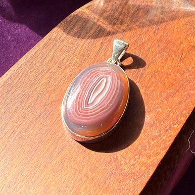 Laguna Agate | Sterling Silver Pendant | Pink & Purple