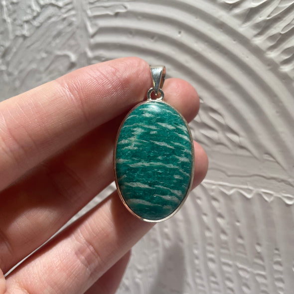 Russian Amazonite | Sterling Silver Pendant