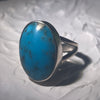 Peruvian Turquoise with Pyrite | Sterling Silver Ring