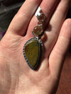Rainforest Jasper & Obsidian | Sterling Silver Pendant | Ryolite