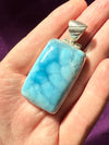 Larimar | Sterling Silver Pendant | Blue