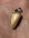 Meteor Shower Sunstone | Sterling Silver Pendant | Tanzania