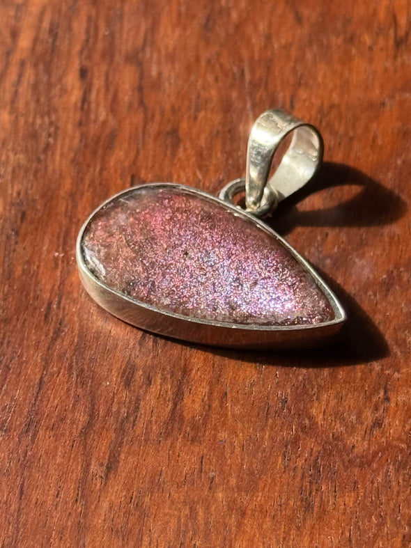 Purple Haze Sunstone | Sterling Silver Pendant | Tanzania