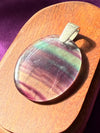 Fluorite | Sterling Silver Pendant | Purple Green