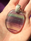 Fluorite | Sterling Silver Pendant | Purple Green
