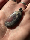 Porcelain Jasper | Sterling Silver Pendant | Deep Pink