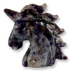 Chevron Amethyst Unicorn Head