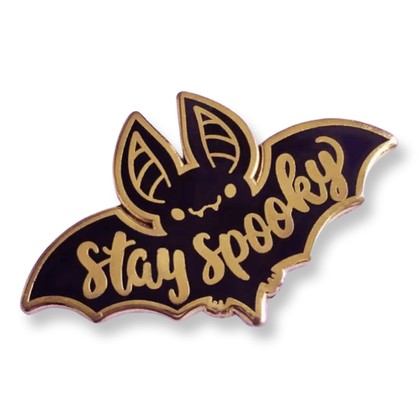 Stay Spooky Bat Enamel Pin