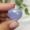 Blue Lace Agate Hearts High Grade
