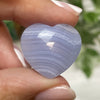 Blue Lace Agate Hearts High Grade