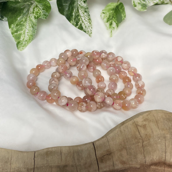 Sakura Agate Bracelet | High Grade