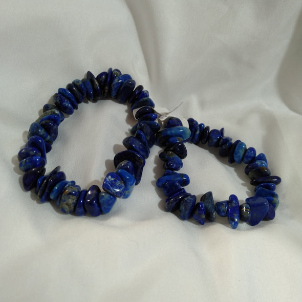 Lapis Lazuli Chunky Chip Bead Bracelets