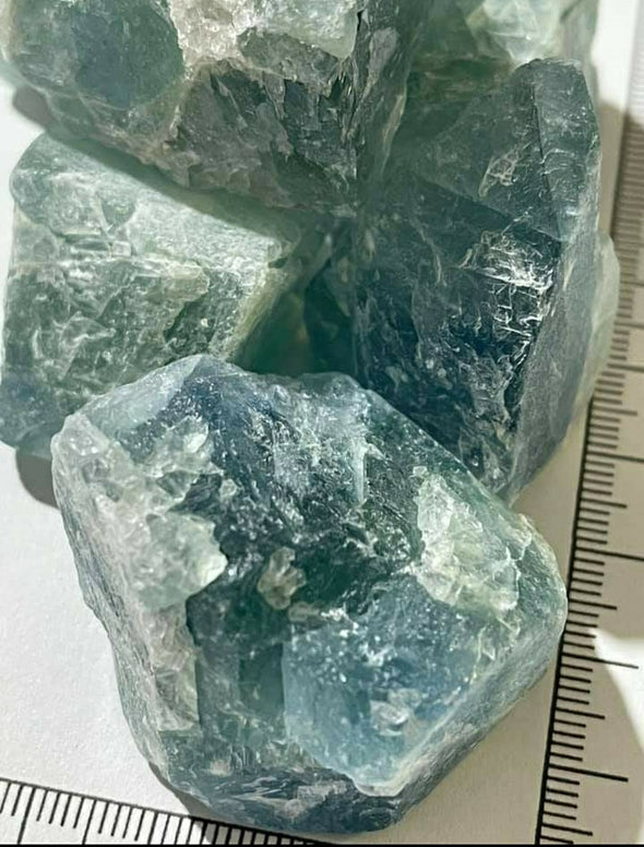 Blue/Green Fluorite Raw Chunks 200g